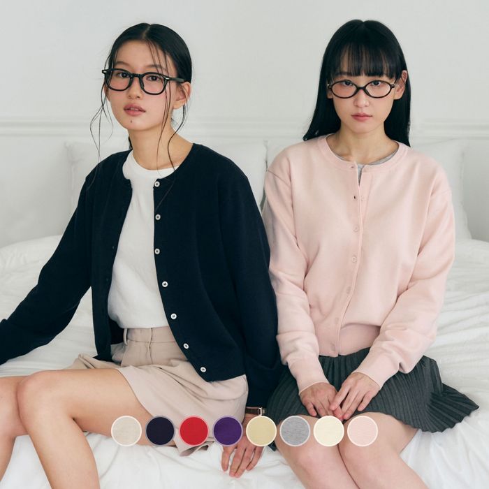 Daily Soft Bell Sleeve Round Cardigan_7 COLOR