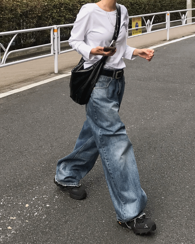 노어슨 PORK BIG WIDE DENIM PT