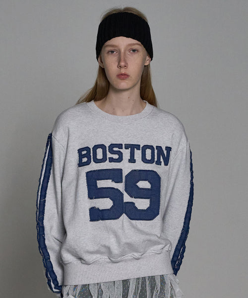 Football Sweatshirts_White Melange