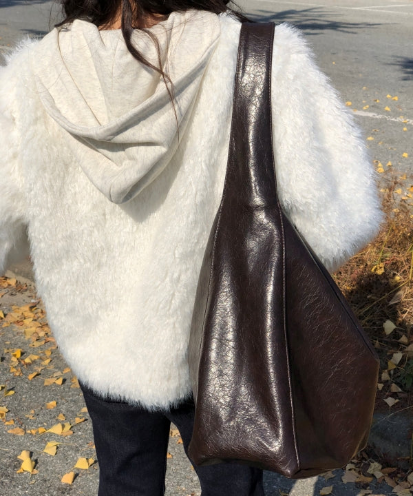 Mandarin Tree 🔥 shipped on the same day🔥[Daily Bag👜] Naito Leather Shoulder Bag Big Bag Bobusang Bag Travel Bag Laptop Bag 3 colors