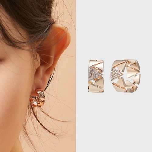 Lucas Earrings MCER005S 14K Gold Plated