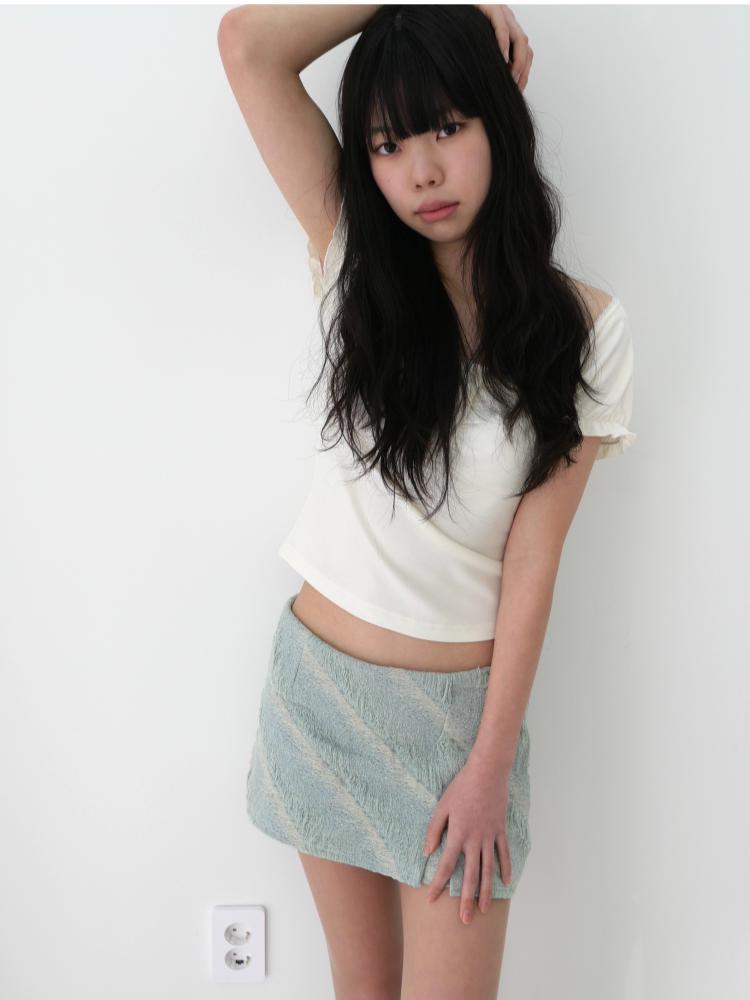 Shiseichi gradation skirt pants