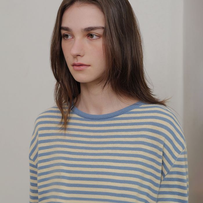 Meg stripe knit (blue)