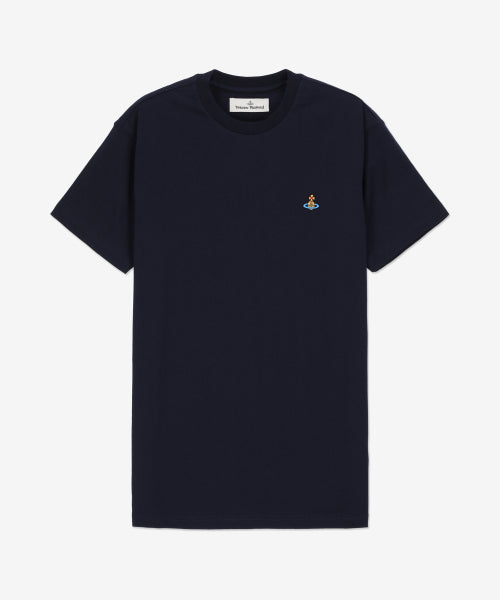 VIVIENE WESTWOOD Classic Short-Sleeved T-Shirt - Navy / 3G010013J001MK410 - Size & Review | Musinsa