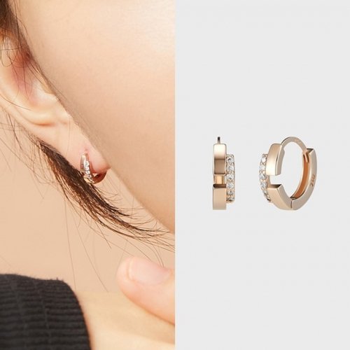 Clara Earrings MCER027S 14K Gold Plated