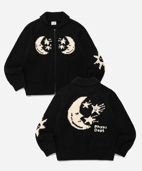 PHYPS짰 Cowichan Knit Zip Up Black
