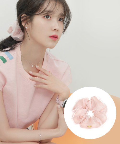LALA J Hair Scrunchie - Baby Pink (JALJHS2BF821FA000)