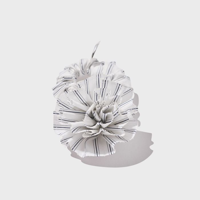 Stripe Corsage Scrunchie Off-White Stripe
