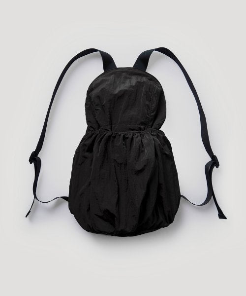 Shirring Backpack Black