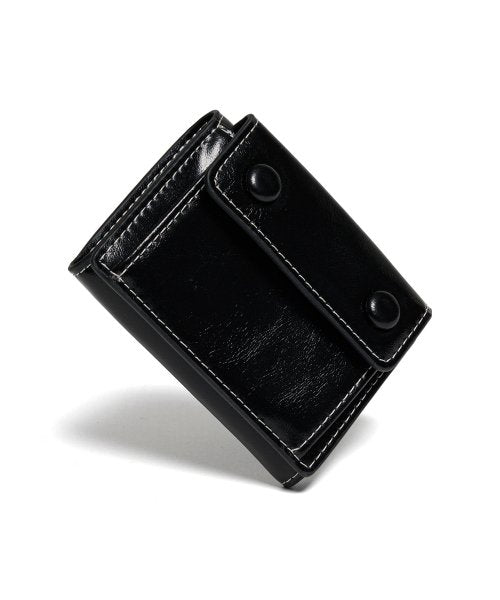 ドットポケット 三つ折り財布 コイン 紙幣 カード ウォレット ブラック