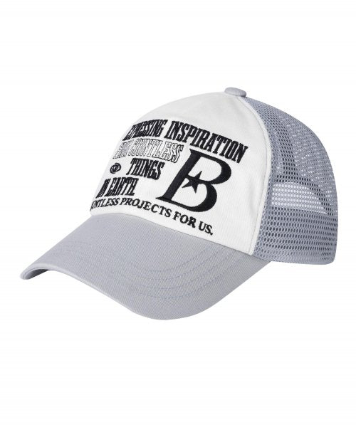 B LOGO Mesh Ball Cap [Gray]