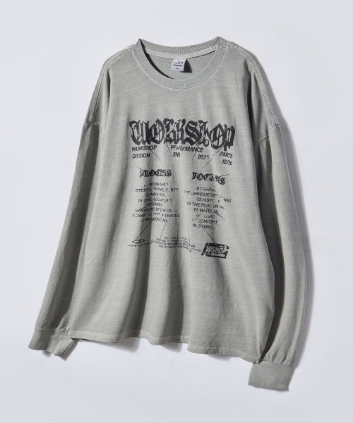 Focus on Pigment Long Sleeve Ghost Gray
