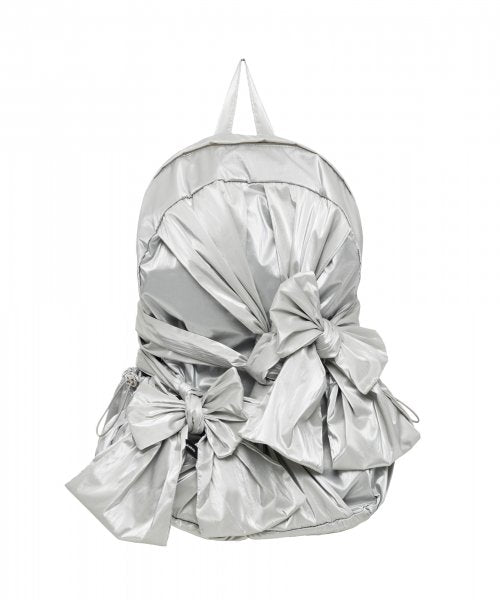 Knotted Backpack (Glossy-Silver)