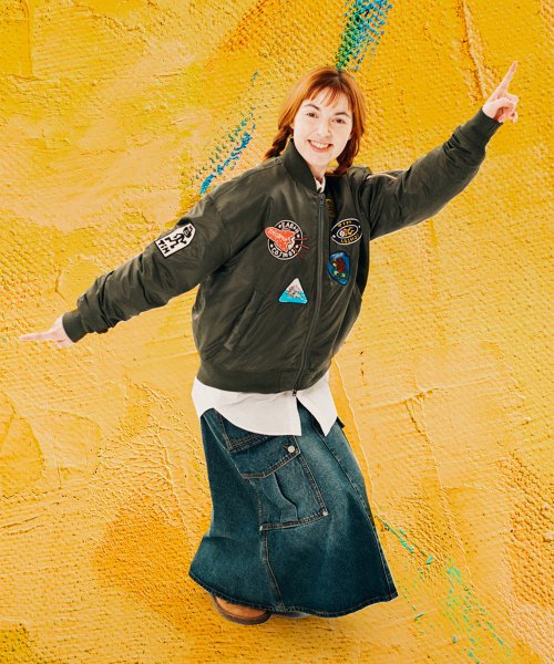 TIM COSMOS PATCH MA-1 JACKET KHAKI
