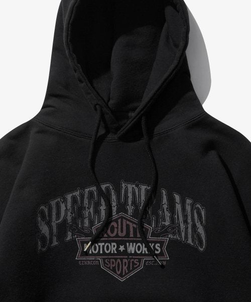 Speed Pigment Hoodie Black KMHD6727