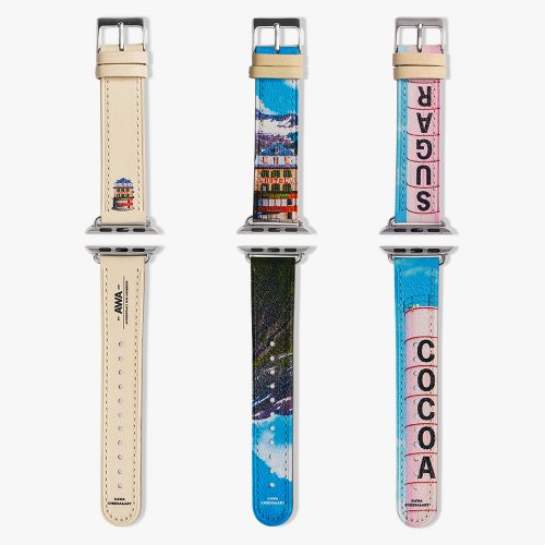 [Lloyd x Wes Anderson Collaboration] Leather Apple Watch Strap (Choose 1 from 4 types)