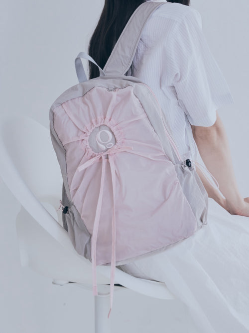[POIE] hole string PO backpack (pink gray) ★韓國 Designer fashion, Seoul-fully created | W Concept