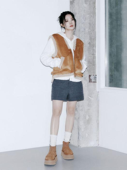 [3color] Winter version) Signature wool shorts MDPT052FW