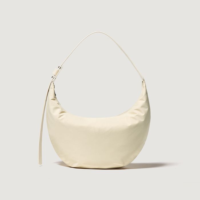 Nylon hobo bag - Cream beige