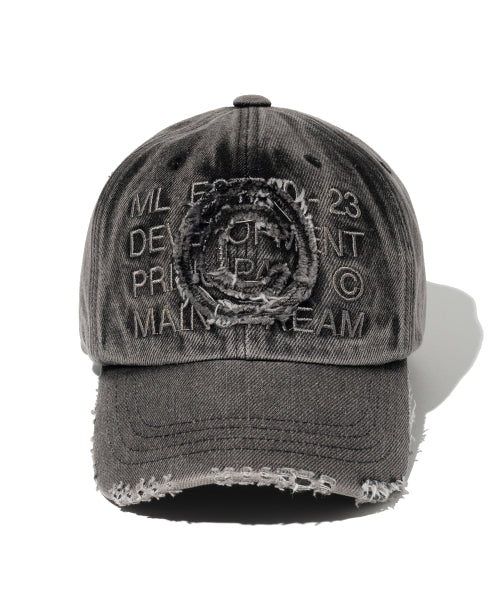 ●MILLO ARCHIVE● Core Denim Ball Cap Washed Black ML255WK Millo Archive Core Denim Ball Cap [Washed Black] - Size