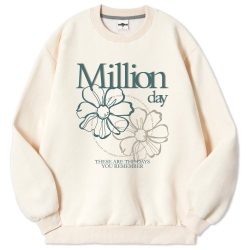 MILLION BLOSSOM プレミアムコットンスウェットシャツ