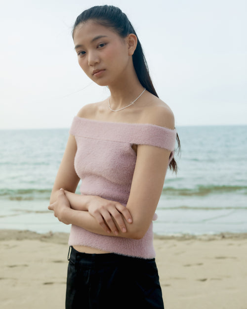Sally knit top _ pink