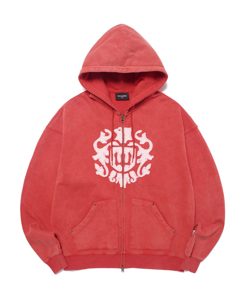 APPLICATION ZIPUP HOODIE (L.RED)