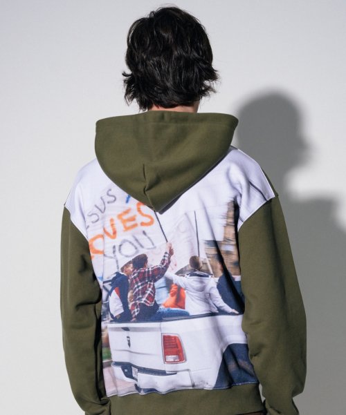 Unisex DTG Printed Hoodie [Khaki]