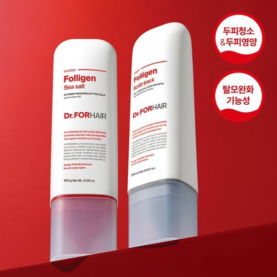 Dr. For Hair Scalp Intensive Care Solution 2-Piece Set (Scaler 300ml + Scalp Pack 250ml)
