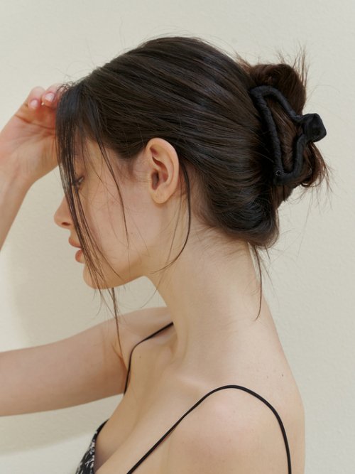 ベーシックミディアムヘアクロー - ブラック