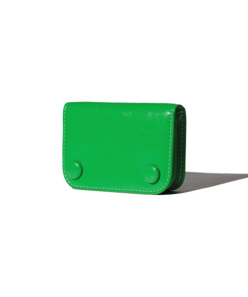 Dot Compact Business Card Wallet Green