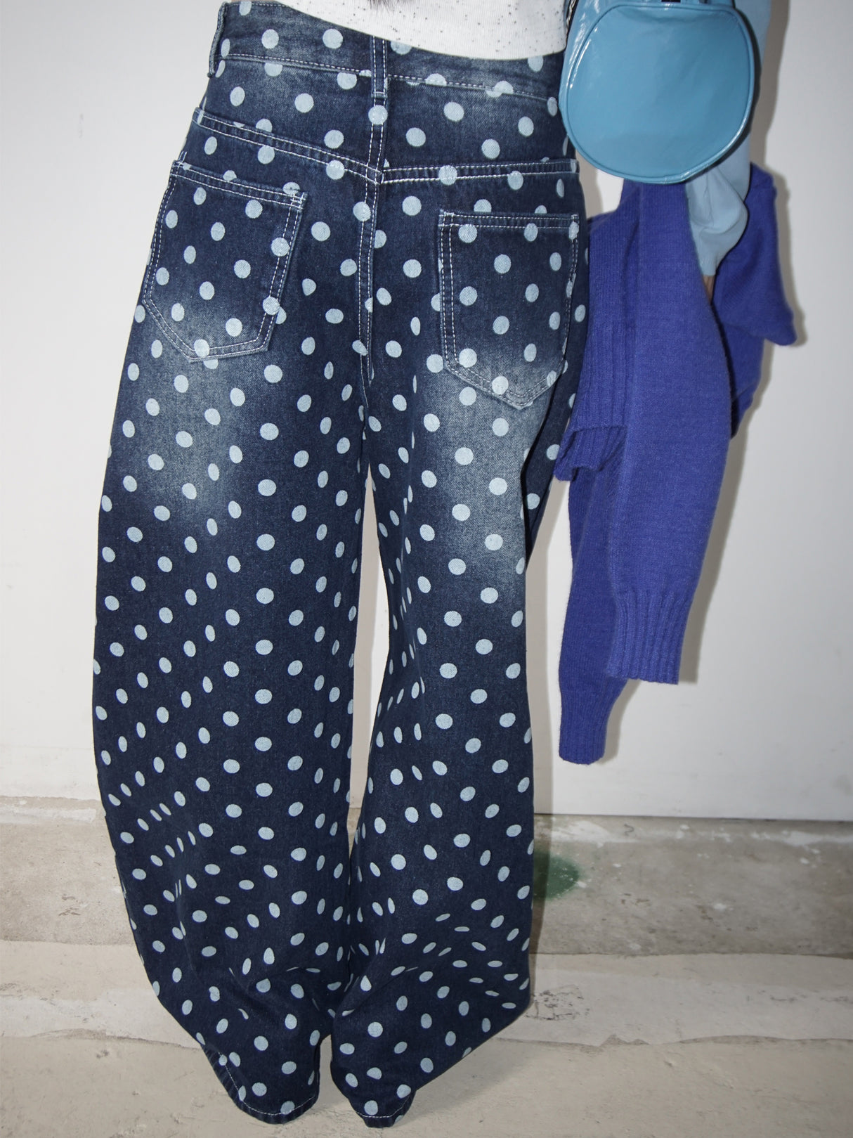 Kim 9Koy Dot Wide Denim