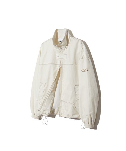2WAY Double Stitch Windbreaker_Cream