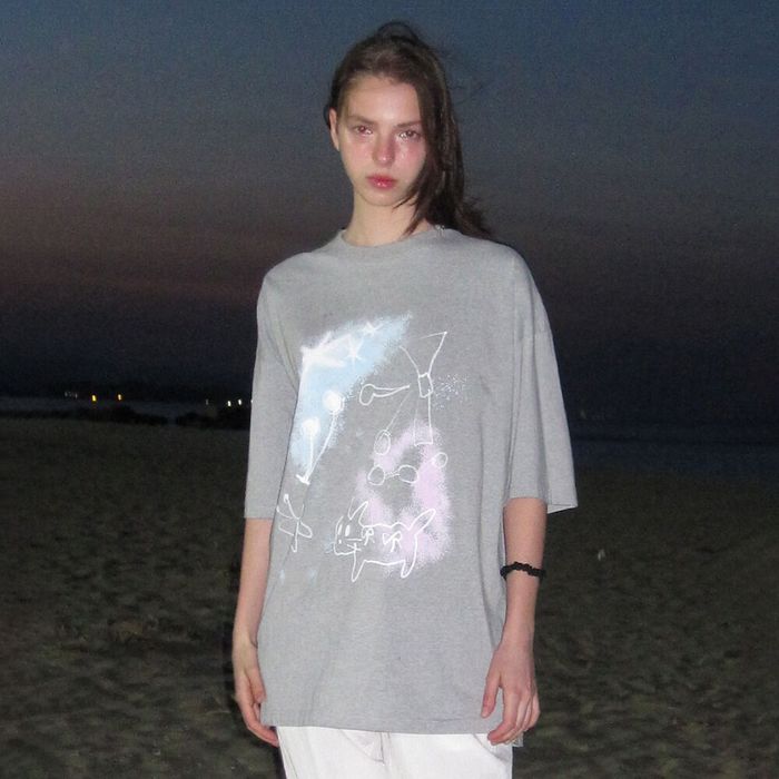 PARK OVERSIZED T-SHIRT_MELANGE GREY_LC251TS15MG