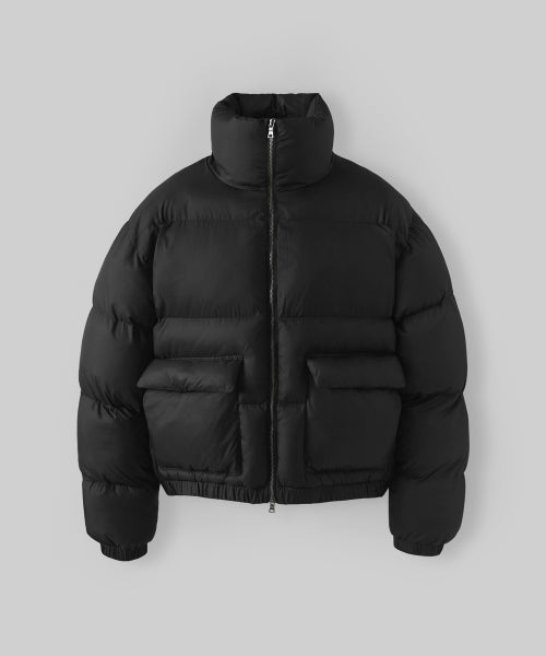 Windcell High Neck Puffer Padding_Black