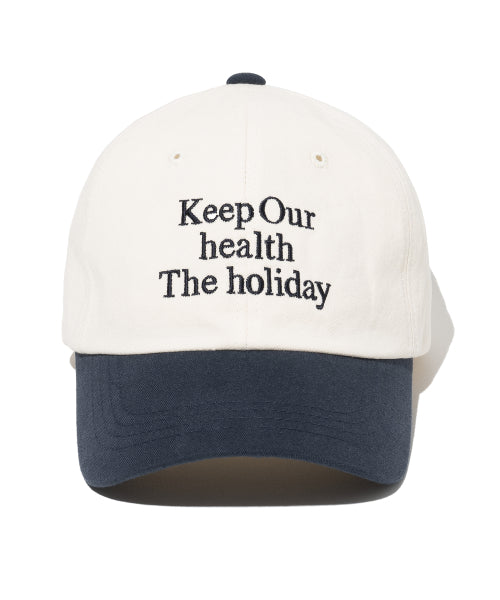 Holiday Signature Ball Cap [Cream Navy]