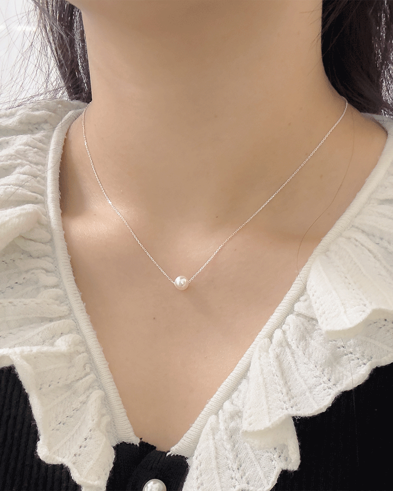 All Designers [Self-made/High Quality] [made] Silver 925 Crystal Pearl 6mm Beaded Pearl Necklace 02