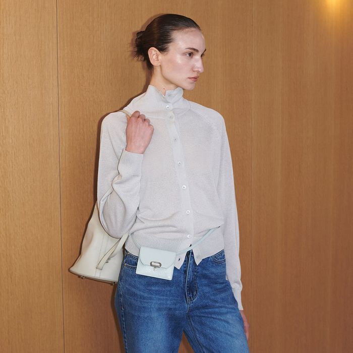 Linen Sheer High-neck Cardigan SK5SD146_2color
