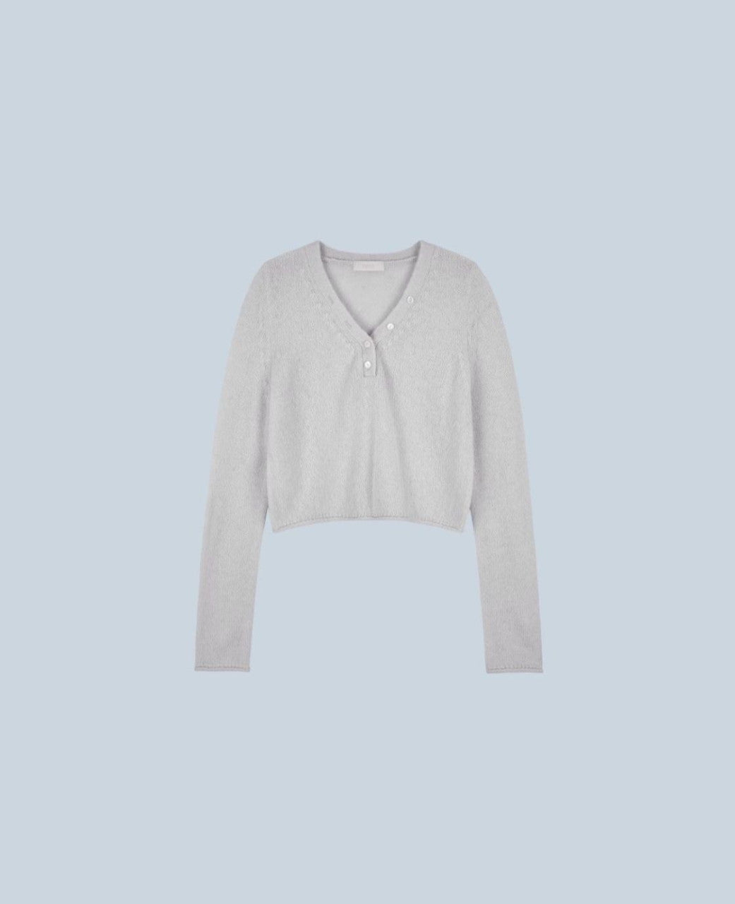 London Plate [iDaily] Riette Dyer Knitwear Thin Spring Knitwear Loose Fit V-Neck Knitwear