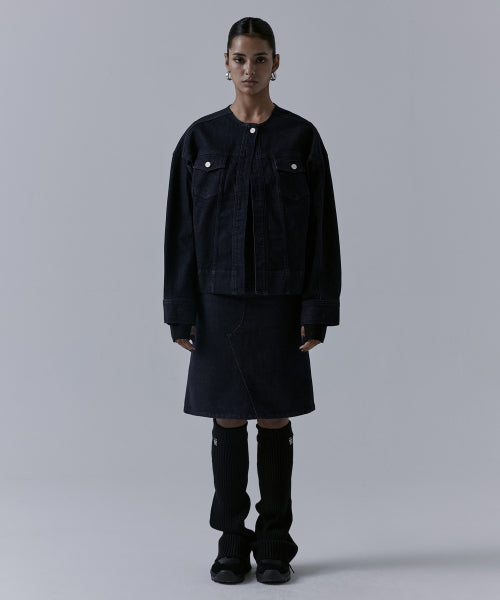 TREEMINGBIRD One Button Denim Set-up Jacket [Indigo] - Size & Review | Musinsa
