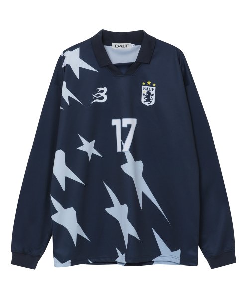 STAR Numbering Soccer Uniform Football Jersey [Navy]