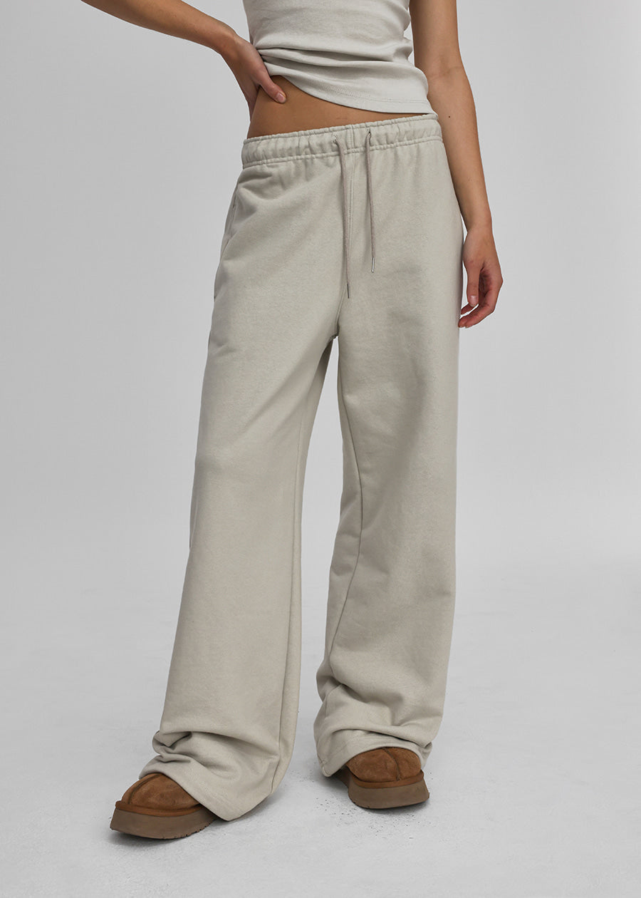 Black Up [Sold Over 6,000 Pieces] [B-BASIC] Heavy Cotton Wide Two-Way Pants *
