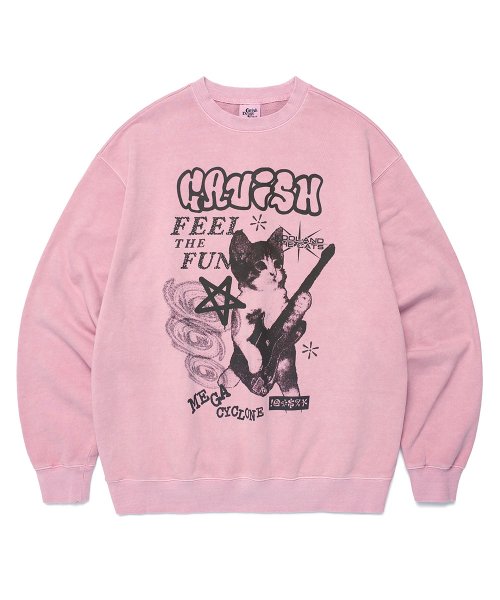 MEGA CYCLONE PIGMENT SWEATSHIRT PINK (CV2DFUM440A)