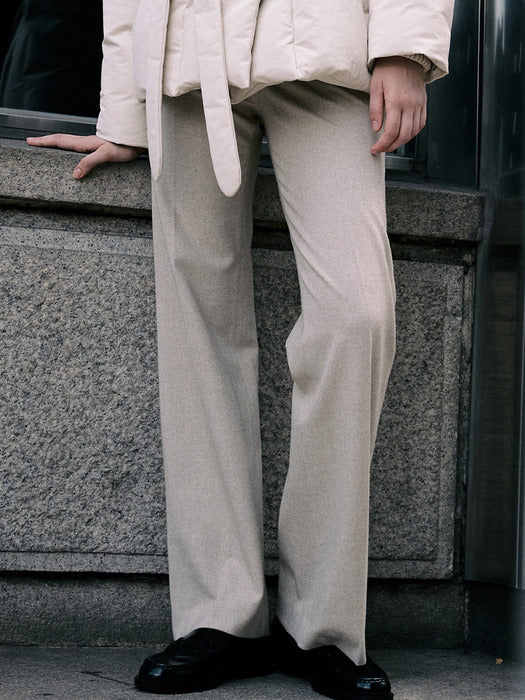 [Day-Wool] Semi-Wide Winter Trousers_3color