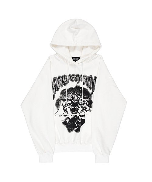 Serpentine Grace Heavy Terry Hoodie - Off White