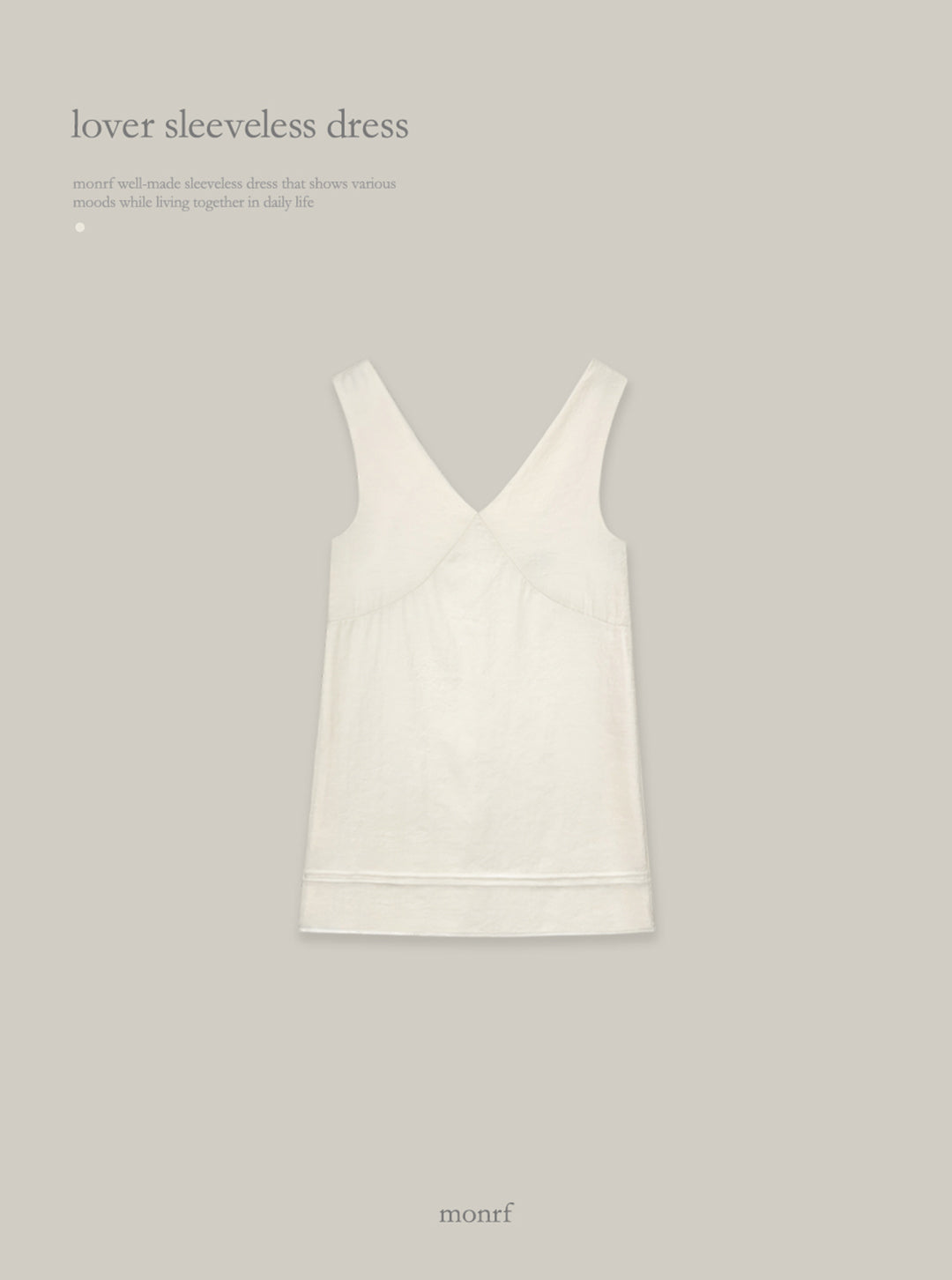 Monuff [made/1,000 ceiling shock wave] Rubber sleeveless dress 1 color
