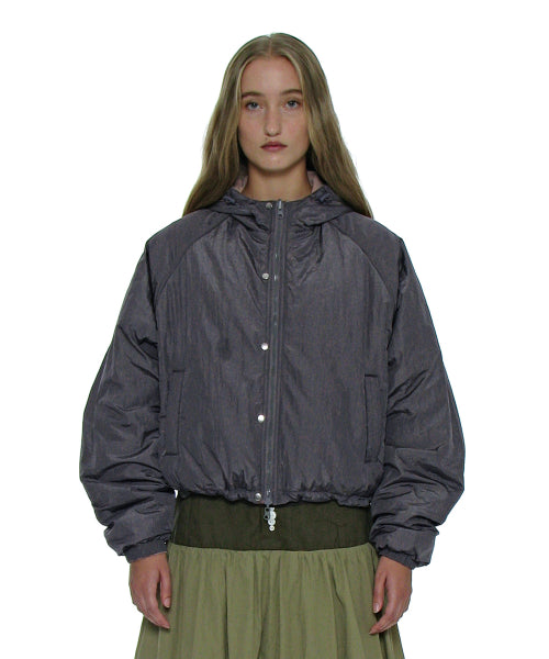 Reversible Hooded Windbreaker_Charcoal