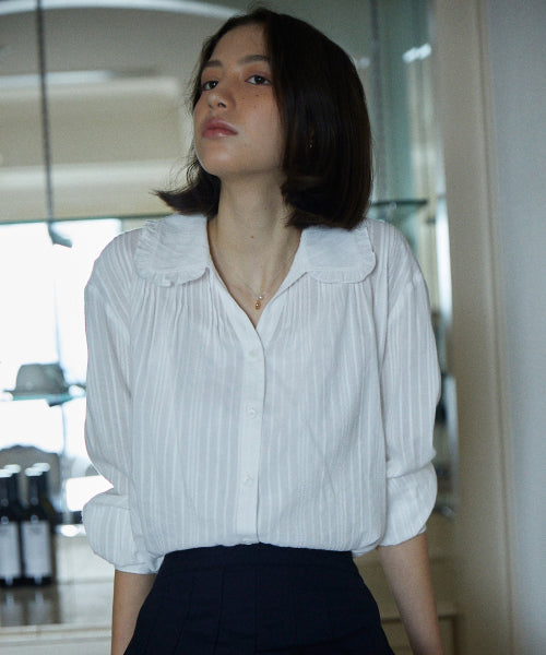 Vintage Frill Blouse Ivory