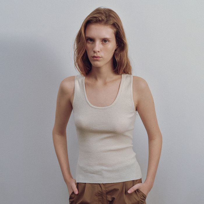 Jina u-neck sleeveless (Ivory)