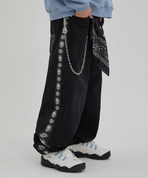 HOODHOOD Side Band Balloon Cotton Pants Black - Size & Review | Musinsa
